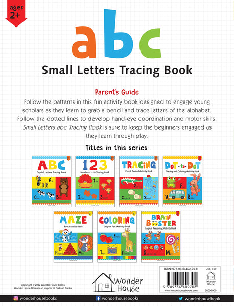 Preschool Activity Book: abc - Small Letters Tracing Book For Kids - Paperback