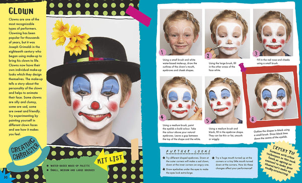 Fantastic Faces : Transform Yourself Into 12 Dramatic Characters - Paperback
