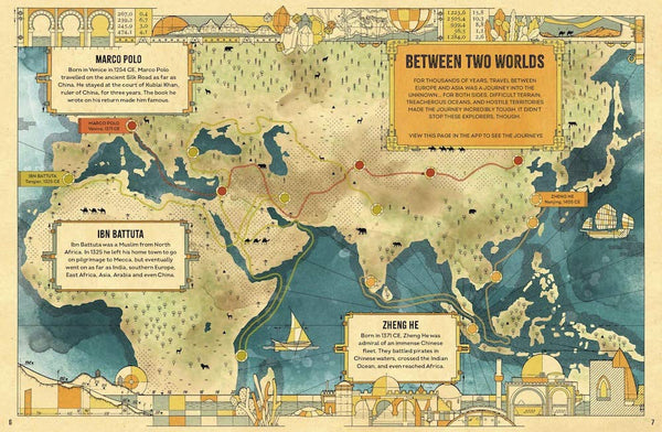 The Atlas of Great Journeys: The Story of Discovery in Amazing Maps - Hardback