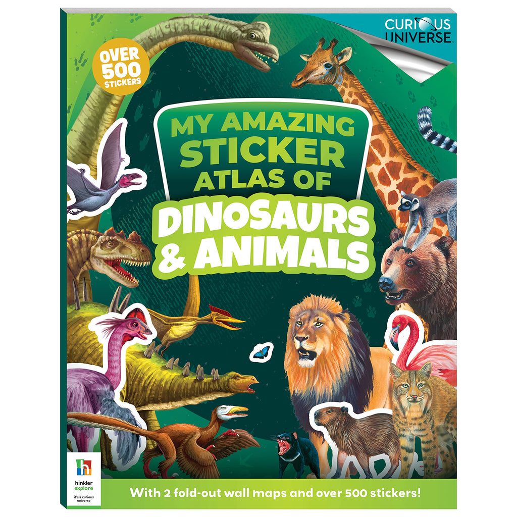 Incredible Sticker Atlas: Dinosaurs And Animals - Paperback