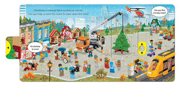 Lego City: Merry Christmas (A Push, Pull and Slide Book) - Board Book