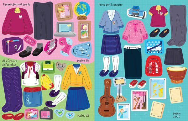 Sticker Dolly Dressing Back To School - Paperback