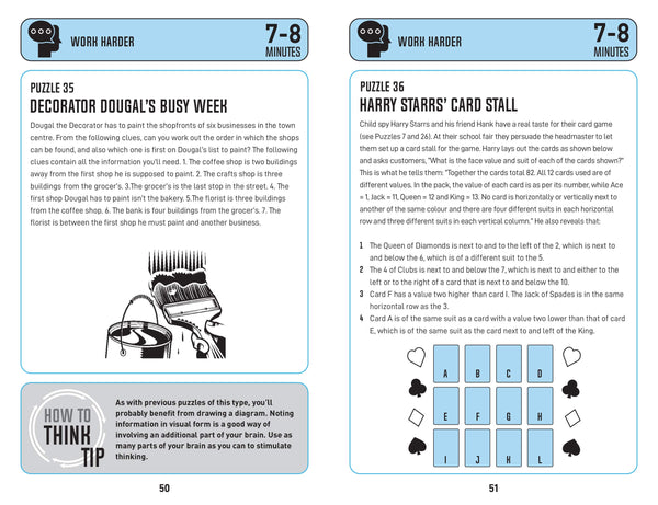 How to Think - Logical Thinking Puzzles: Brain-training puzzles to improve analysis and decision-making - Paperback