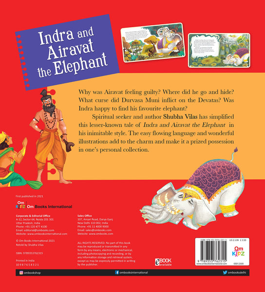 Vehicles Of Gods : Indra And Airavat The Elephant - Paperback