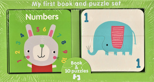 My First Book And Puzzle Set : Numbers - Board Book