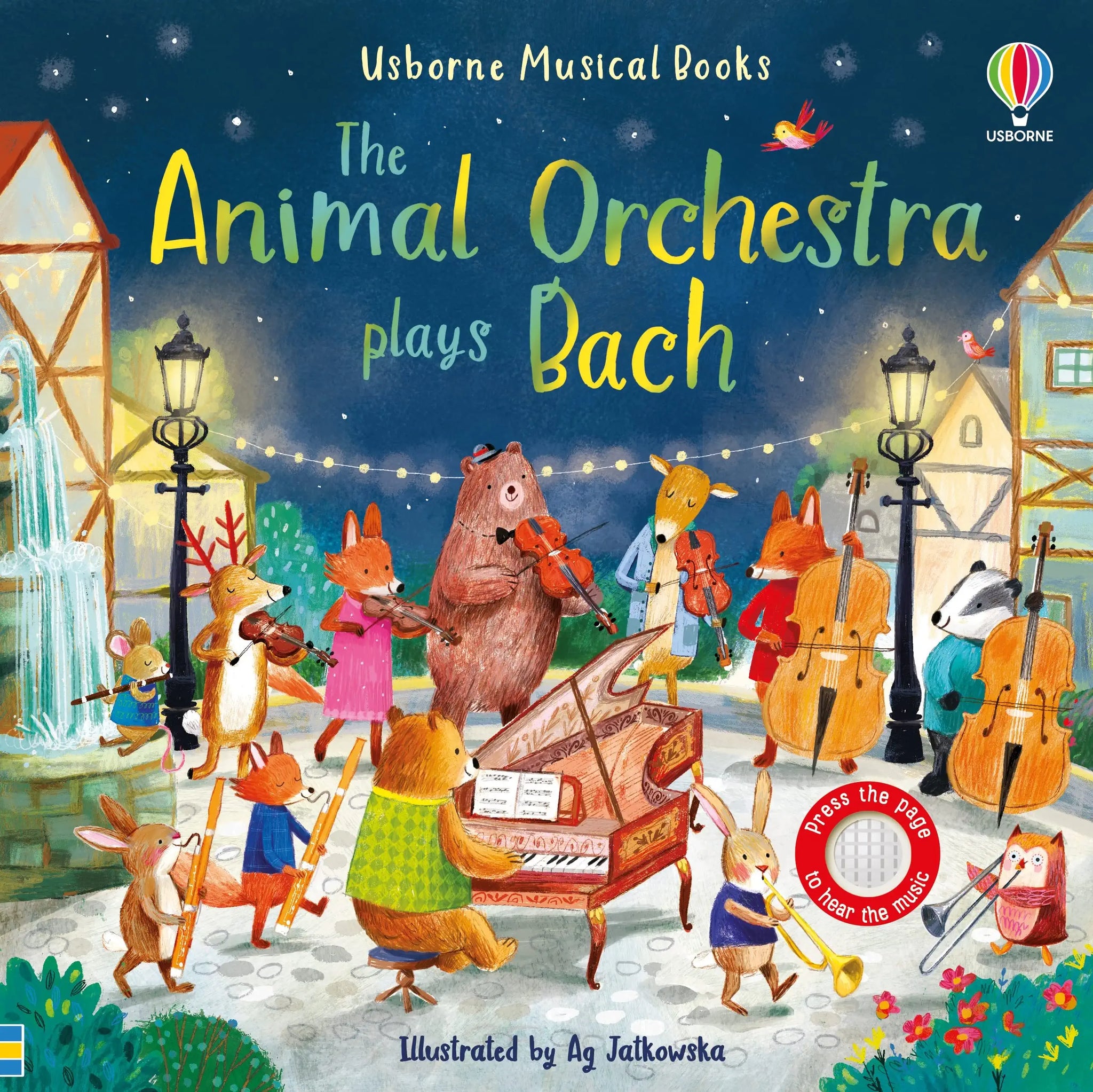 The Animal Orchestra Plays Bach (Musical Books) - Board Book