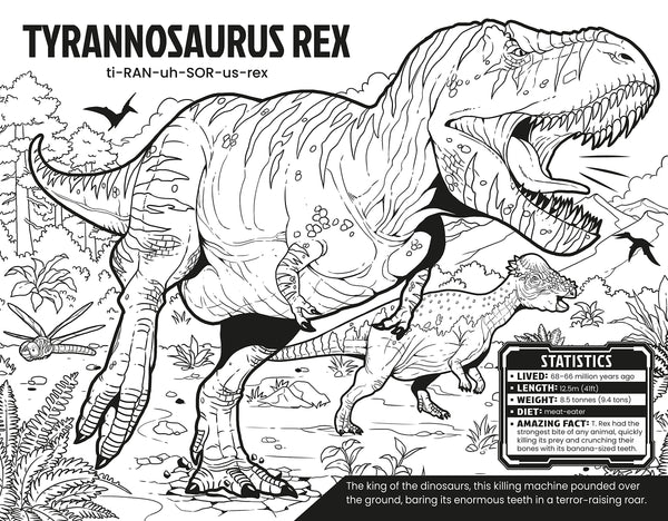 Colour Your Own Dinosaurs - Paperback