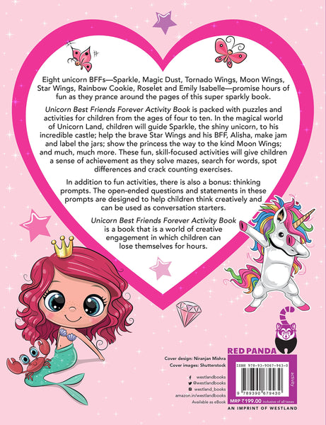 Unicorn Best Friends Forever Activity Book - Paperback