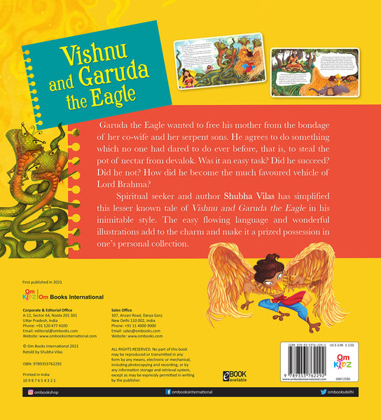 Vehicles Of Gods : Vishnu And Garuda The Eagle - Paperback