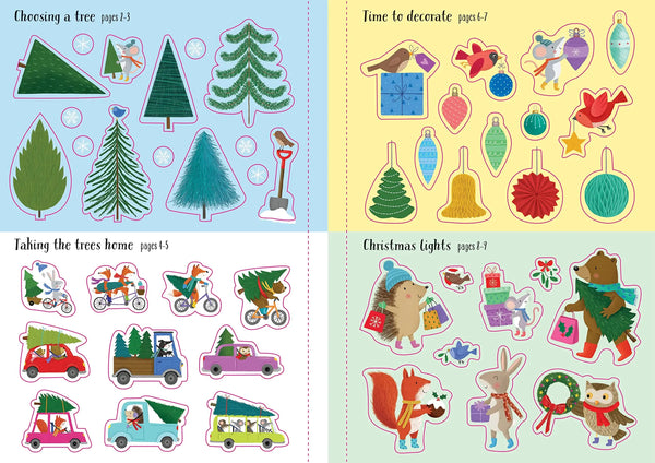 Sparkly Christmas Trees (Little First Stickers) - Paperback