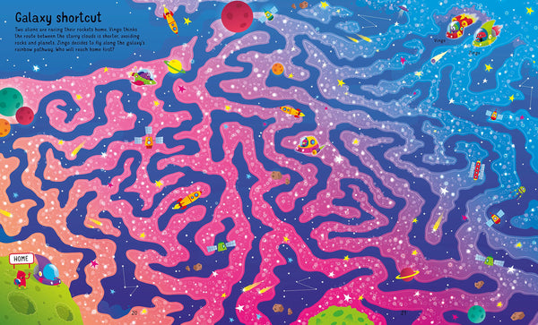 Usborne Book And Jigsaw Space Maze - Paperback