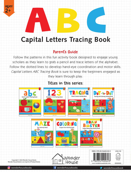 Preschool Activity Book: ABC - Capital Letters Tracing Book For Kids - Paperback