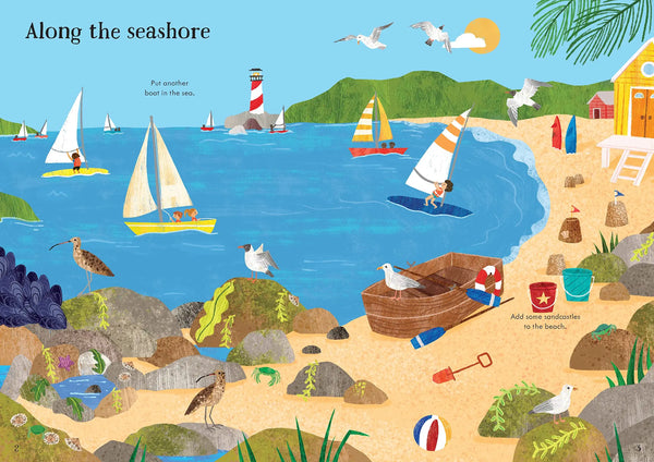 Little First Stickers Seashore - Paperback