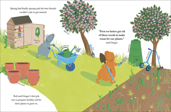 Guinea Pigs Go Gardening - Hardback