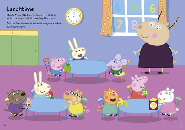 Peppa Pig: George's First Day at Playgroup: Sticker Book - Paperback