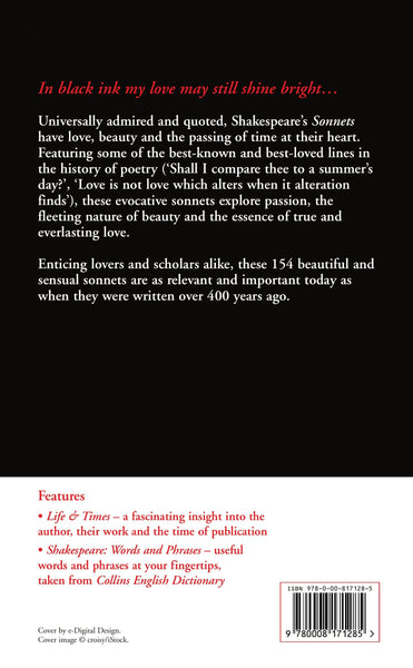 Collins Classics : The Sonnets - Paperback