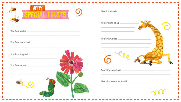 The Very Hungry Caterpillar Baby Record Book - Hardback