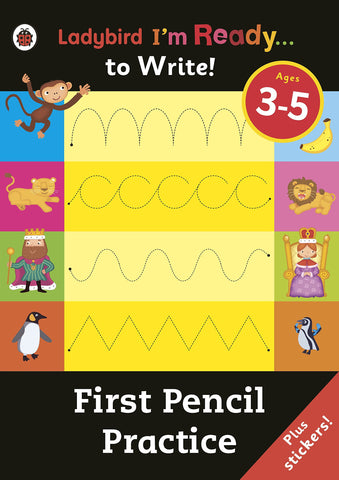 Ladybird I'm Ready to Write : First Pencil Practice : Sticker Activity Book (First Writing Practice) - Paperback