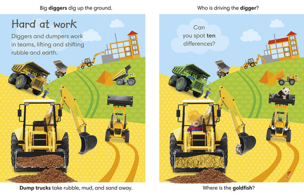 Spot the Difference Building Site: Can you find the odd one out? - Board book