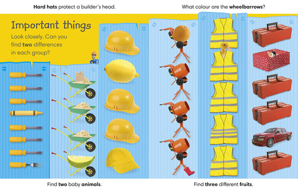 Spot the Difference Building Site: Can you find the odd one out? - Board book
