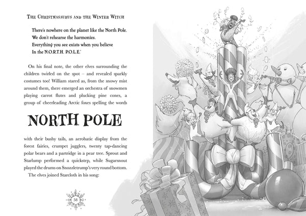 The Christmasaurus and the Winter Witch - Hardback