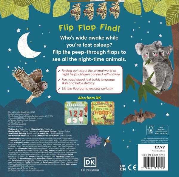Flip Flap Find! Night-time Animals - Board Book