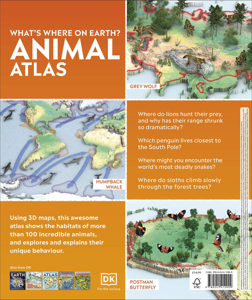 What's Where on Earth? Animal Atlas : The World's Wildlife as You've Never Seen it Before - Hardback
