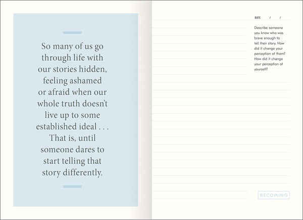 Becoming: A Guided Journal for Discovering Your Voice - Hardback