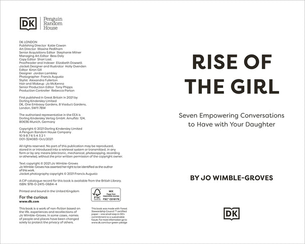 Rise of the Girl: Seven Empowering Conversations To Have With Your Daughter - Hardback