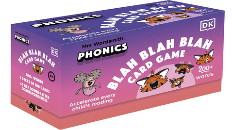 Mrs Wordsmith Phonics Blah Blah Blah Card Game, Ages 4-7 : Accelerate Every Child’s Reading Cards