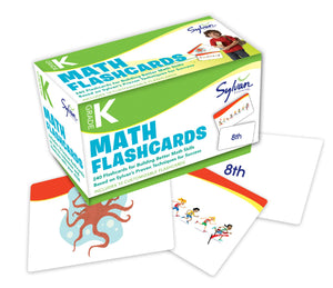 Kindergarten Math Flashcards : 240 Flashcards for Building Better Math Skills (Number 1-20, Ordinal Numbers, Number Patterns, Comparing & Classifying, Geometry, Location, Size) (Sylvan Math Flashcards) Cards