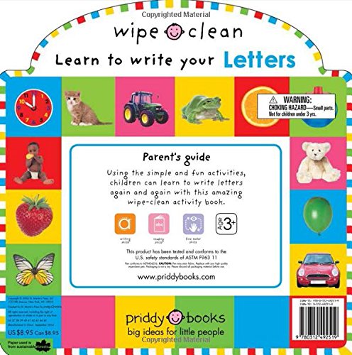 Wipe Clean Letters - Board Book - Kool Skool The Bookstore