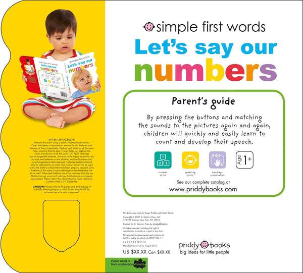 Simple First Words : Let's Say Our Numbers - Board Book