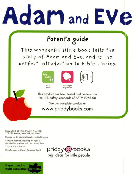 Adam and Eve : Baby's First Bible (Bible Stories) - Board book
