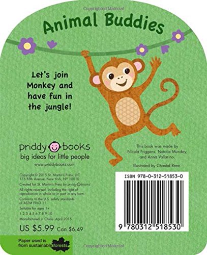 Animal Buddies : Monkey - Board book