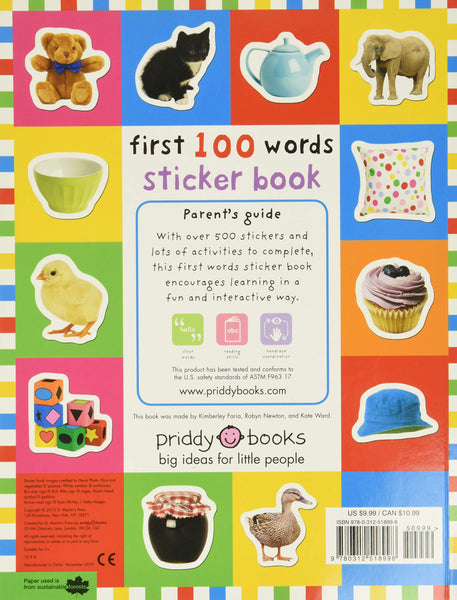First 100 Stickers: Words: Over 500 Stickers - Paperback
