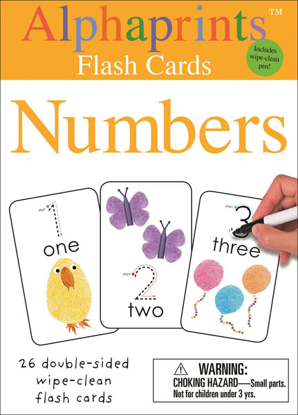 Alphaprints : Wipe Clean Flash Cards Numbers - Board book