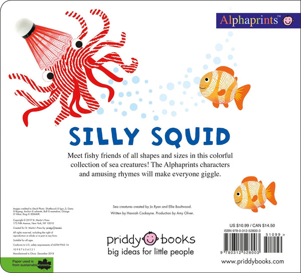 Alphaprints : Silly Squid and other Fishy Friends - Board Book