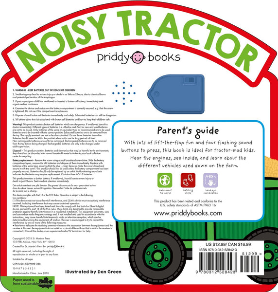 Noisy Tractor Sound Book: With Sounds, Lights, and Flaps - Board Book