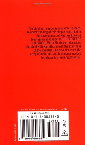 The Secret of Childhood - Paperback
