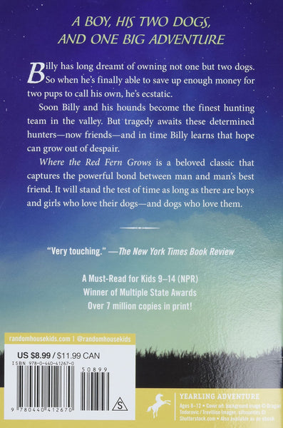 Where the Red Fern Grows - Paperback