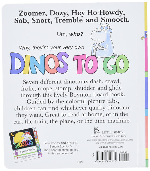 Dinos To Go: 7 Nifty Dinosaurs in 1 Swell Book - Board Book