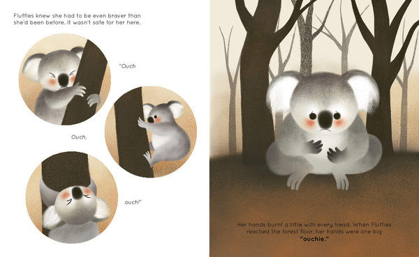 True Stories of Animal Heroes: Fluffles: The Brave Koala Who Held Strong Through A Bushfire - Hardback