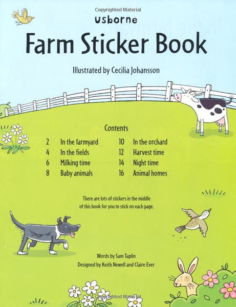 Farm Sticker Book - Paperback