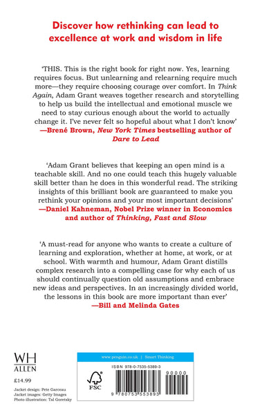 Think Again: The Power of Knowing What You Don't Know - Paperback