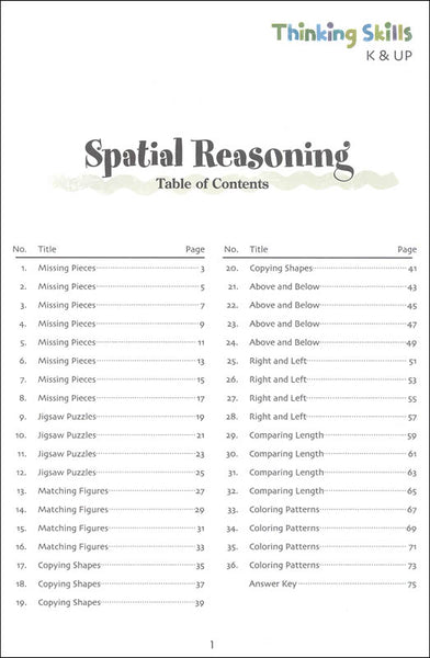 Thinking Skills K & Up - Paperback