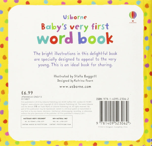 Baby's Very First Word Book - Hardback