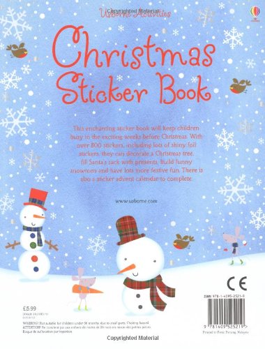 Christmas Sticker Book - Paperback