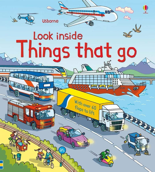 Usborne Lift the Flap : Look Inside Things That Go - Kool Skool The Bookstore