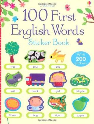 100 First English Words Sticker Book - Paperback - Kool Skool The Bookstore